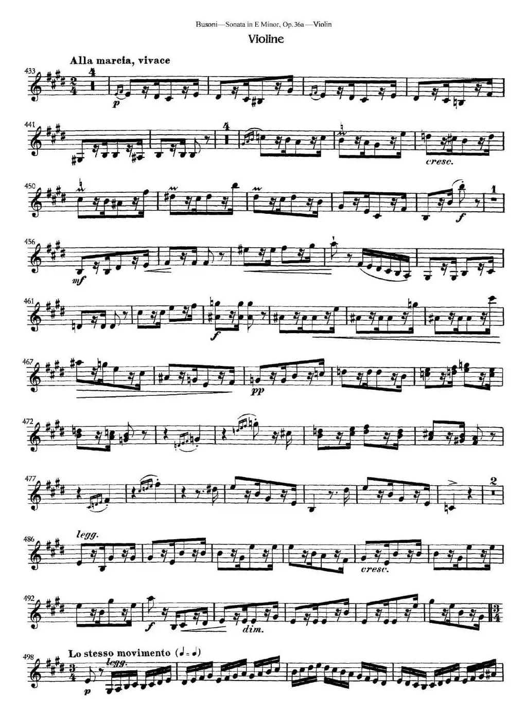 Violin Sonata No.2 in E Minor Op.36