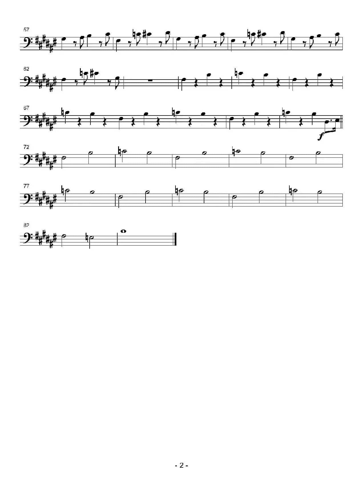 ALL STAR（4支长号分谱）