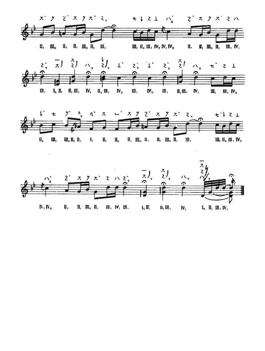 ？弄（敦煌琵琶曲谱 第2曲）