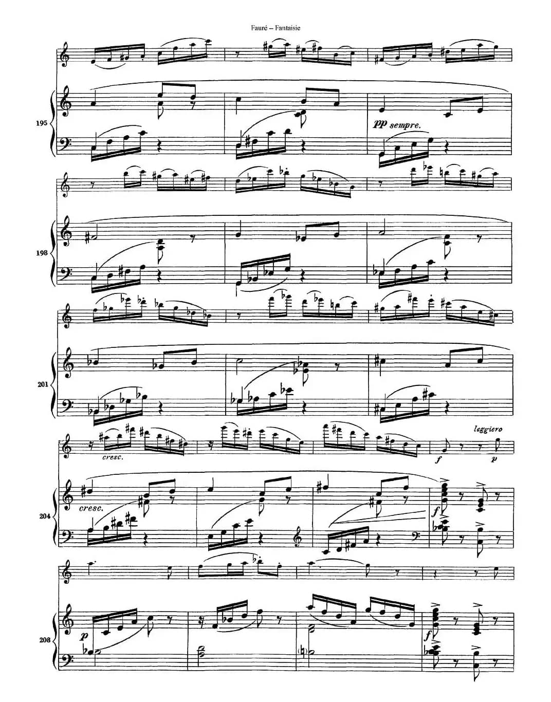 Fantaisie Op.79（幻想曲 作品79号）（长笛+钢琴伴奏）
