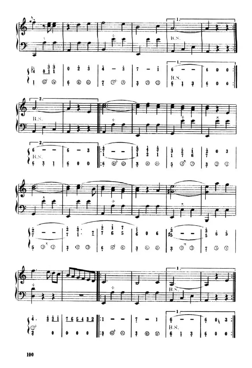 黑龙江的波浪（五线谱+简谱）