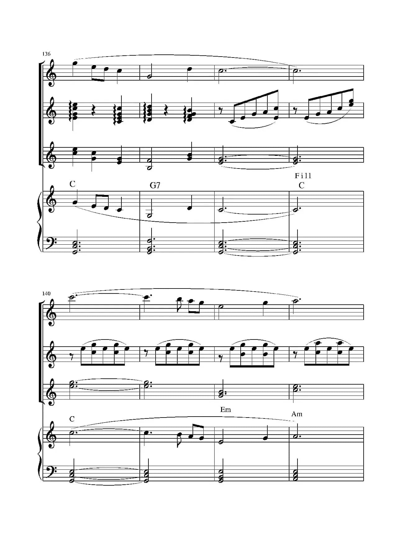 小白船（电子琴四重奏）