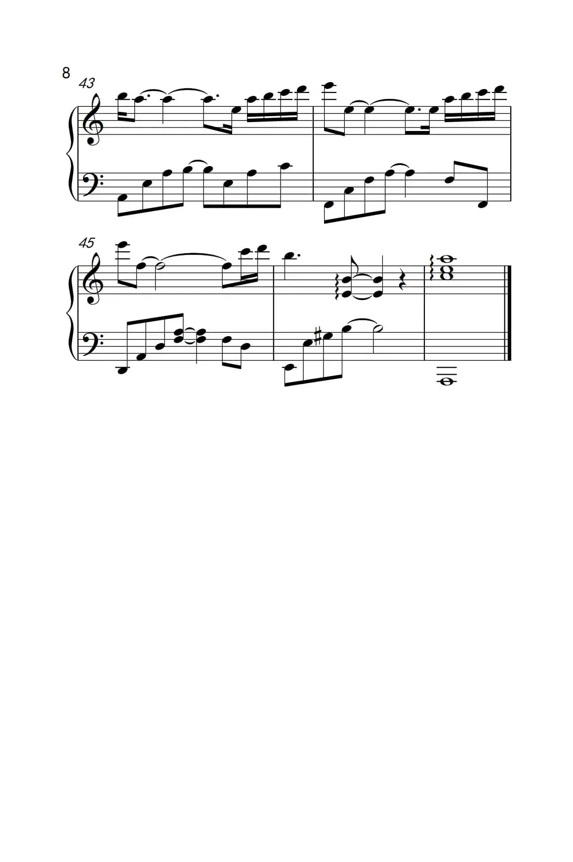 天亮了（《弹吧音教》制谱版）