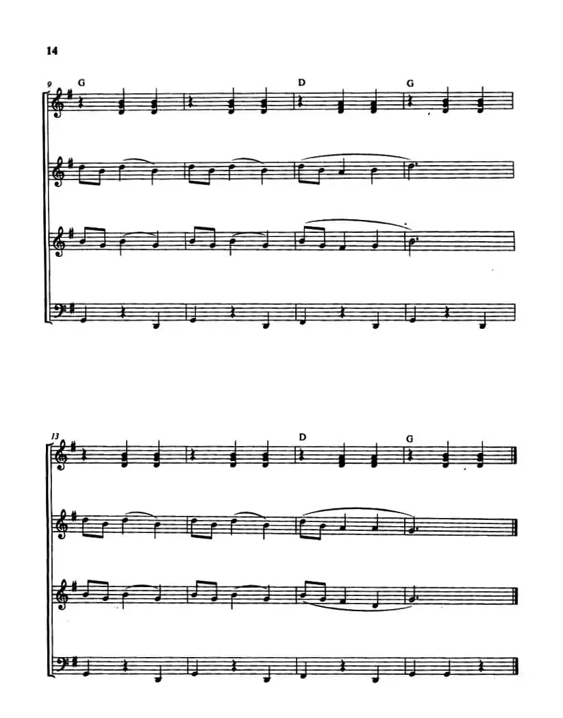 白云飘（四重奏、曾大健编曲）