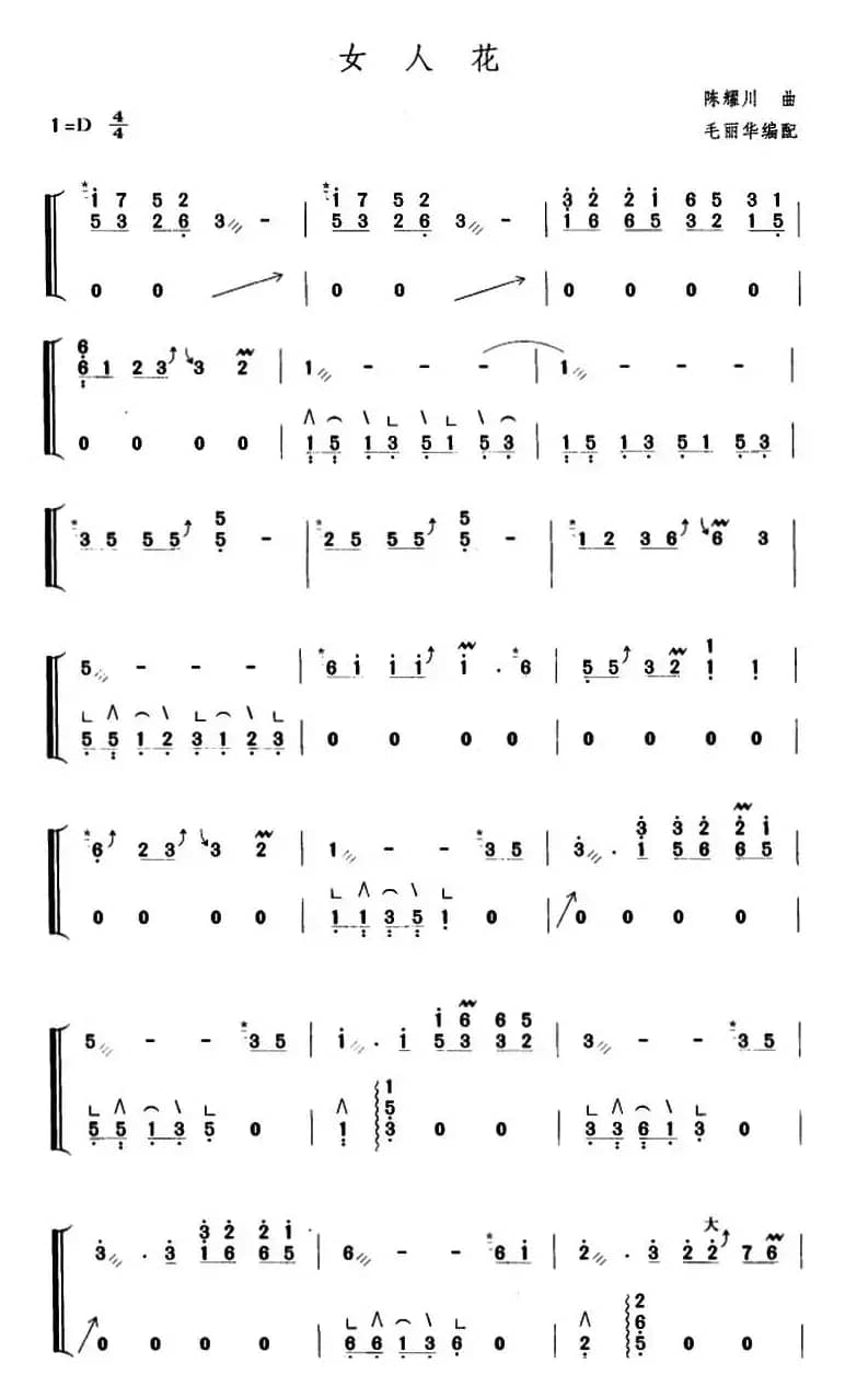 女人花（毛丽华编配版）