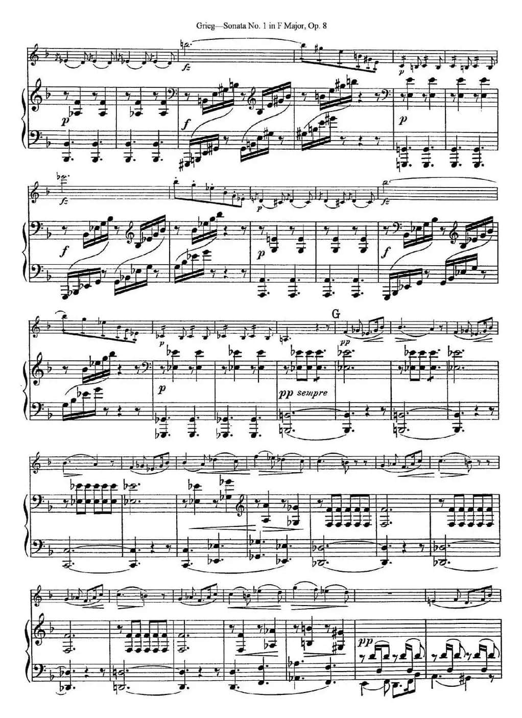 Violin Sonata No.1 Op.3（小提琴+钢琴伴奏）