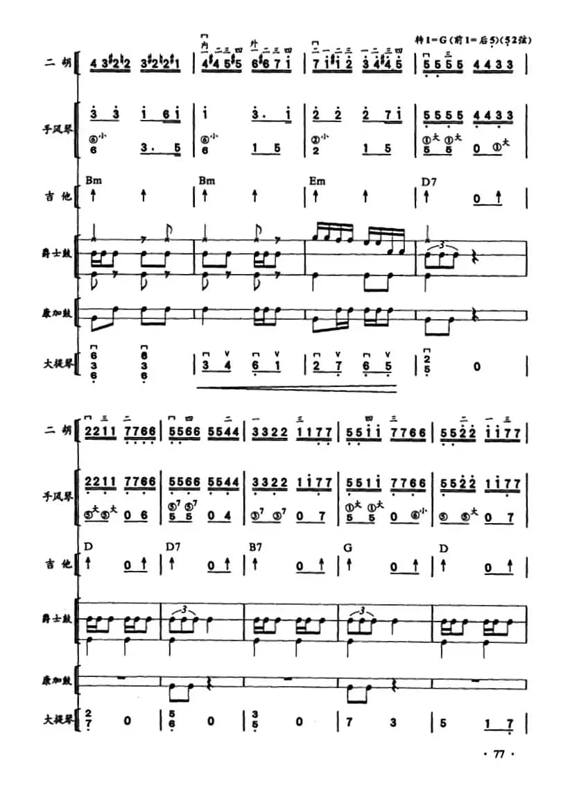 哈瓦那之夜・古巴（二胡、手风琴、吉他和弦击乐组合）