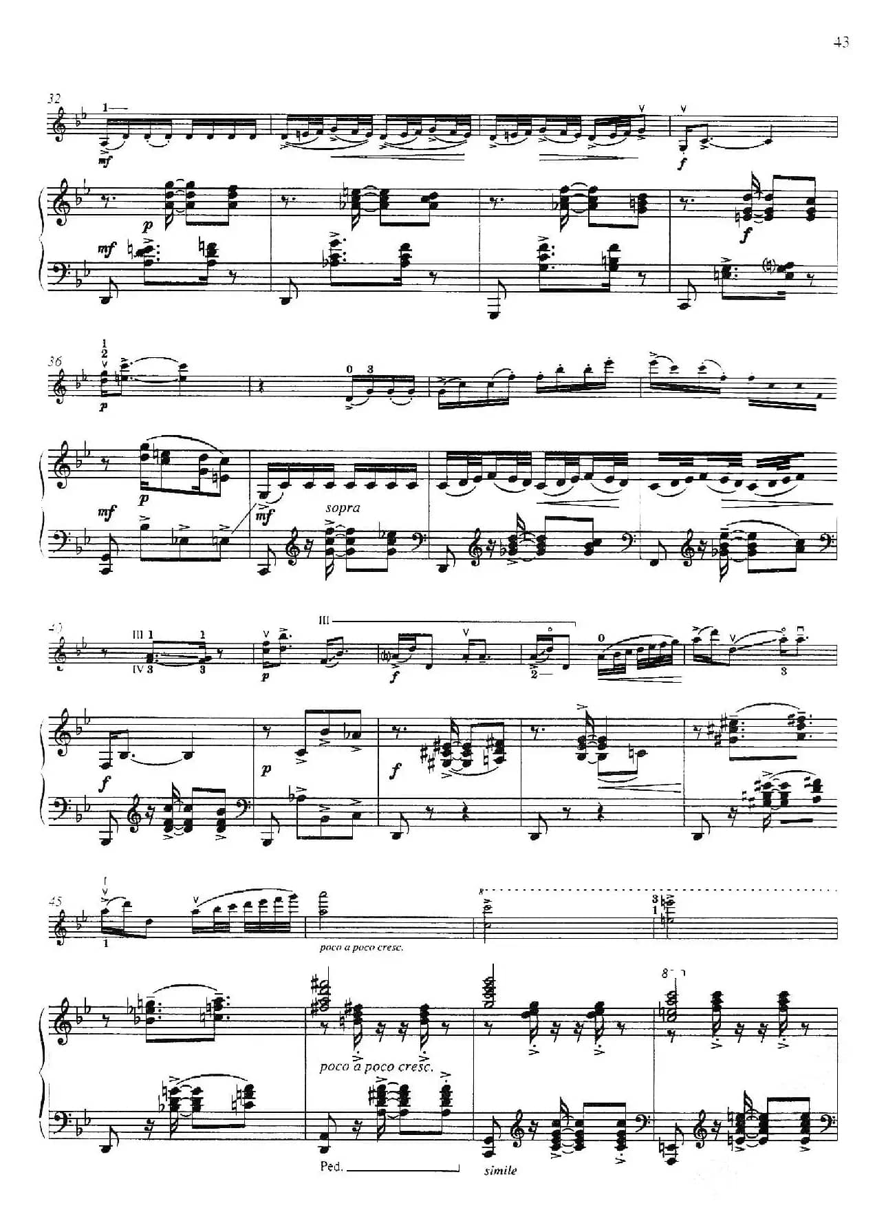 Three Preludes for Piano·Ⅰ（为钢琴而作的三首前奏曲·Ⅰ）（小提琴+钢琴伴奏）