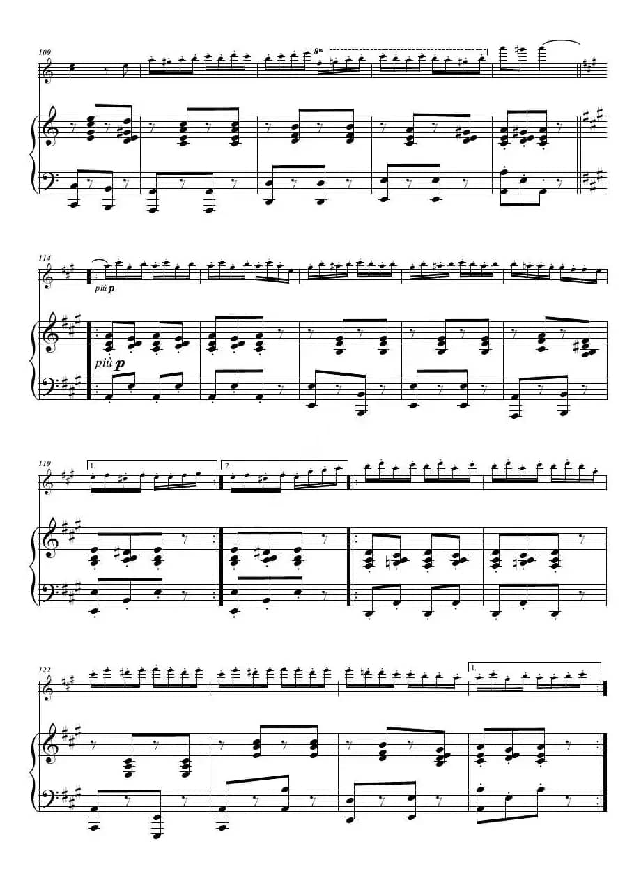 流浪者之歌（小提琴+钢琴）