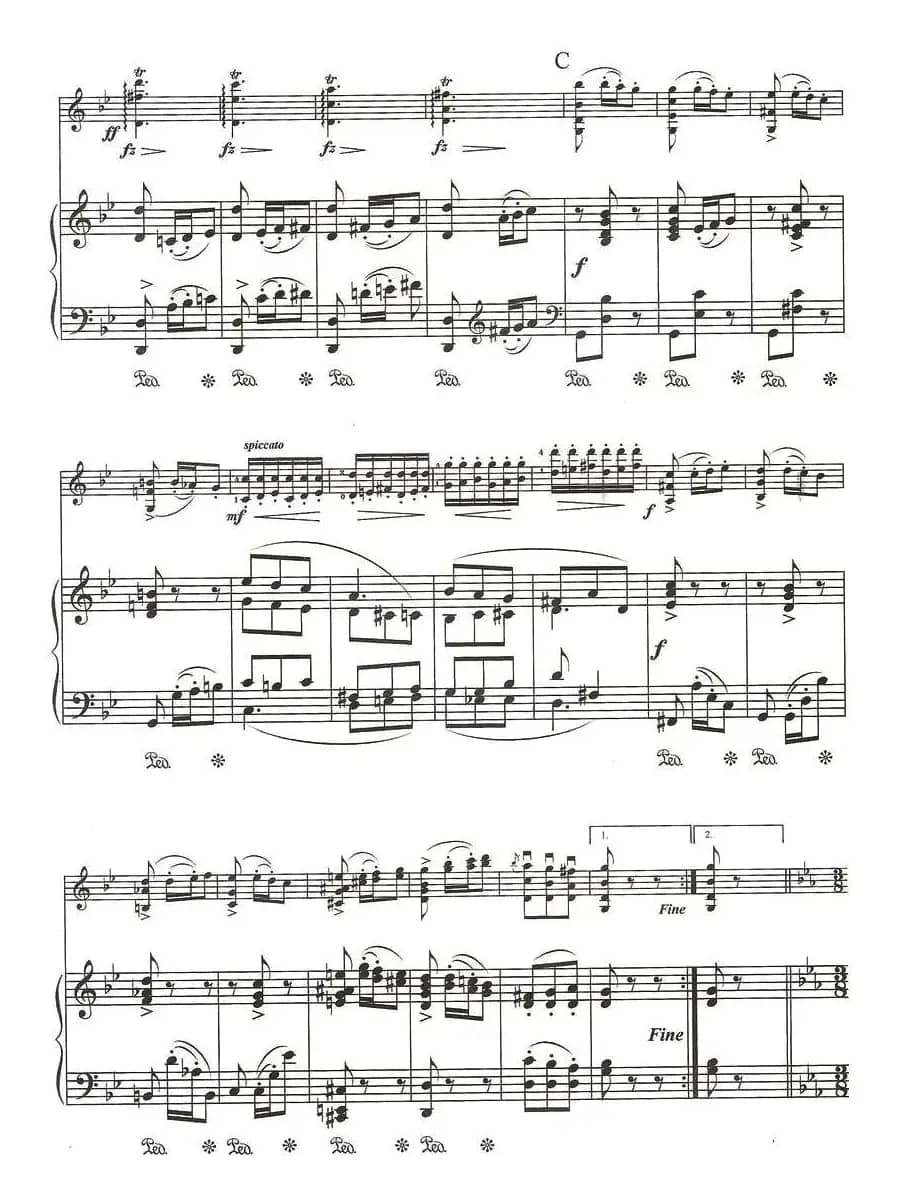 谐谑曲（小提琴+钢琴伴奏）