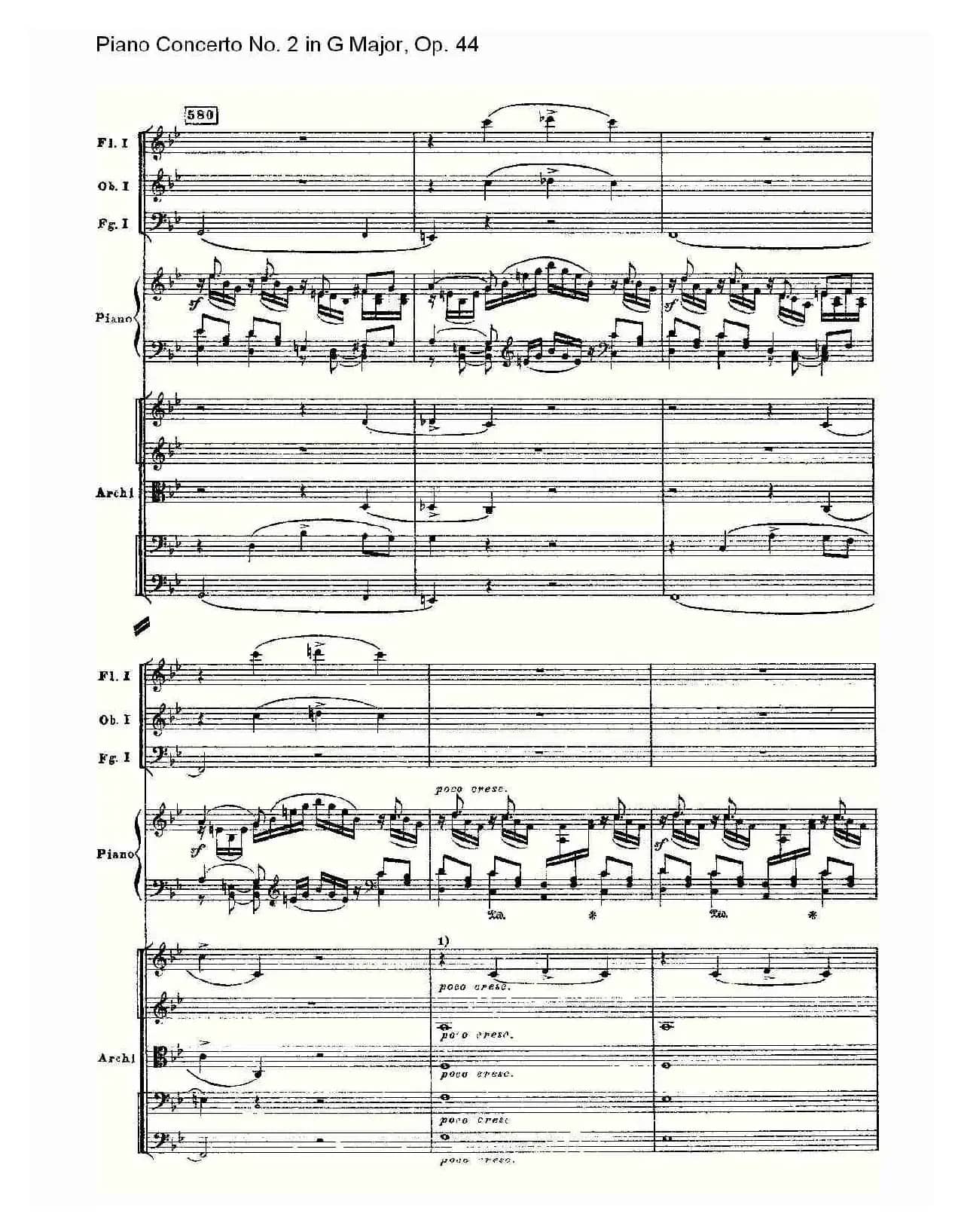 G大调第二钢琴协奏曲, Op.44第一乐章（三）