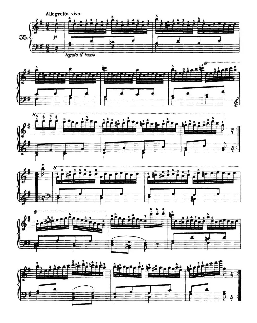 One Hundred and Ten Easy and Progressive Exercises Op.453（车尔尼110首简易练习曲 52——60）