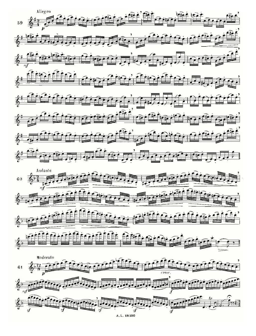 简易音阶练习100首之50-66（moyse - 100 studies after cramer）