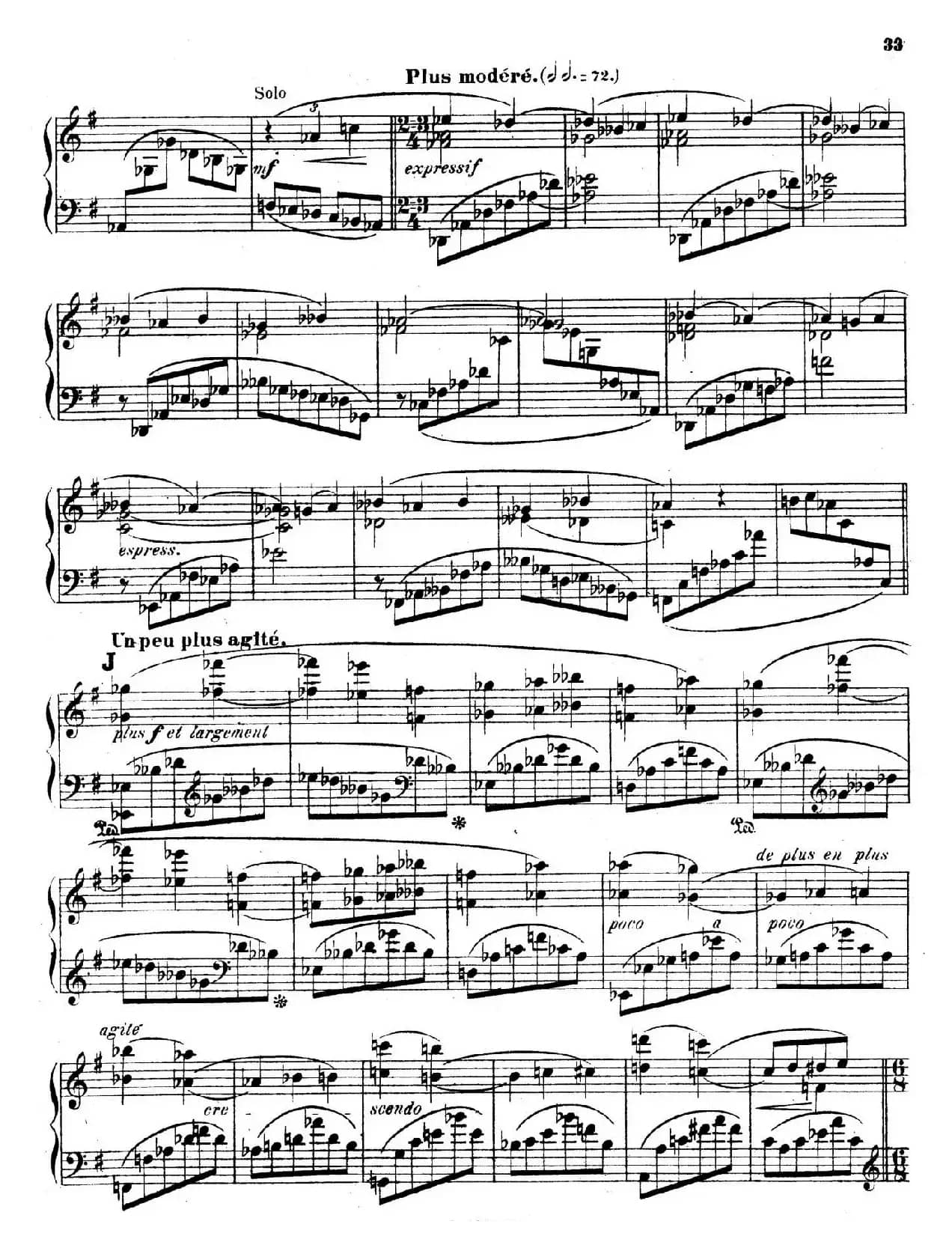 Symphony on a French Mountain Air Op.25（法国山歌交响曲·钢琴独奏·Ⅲ）