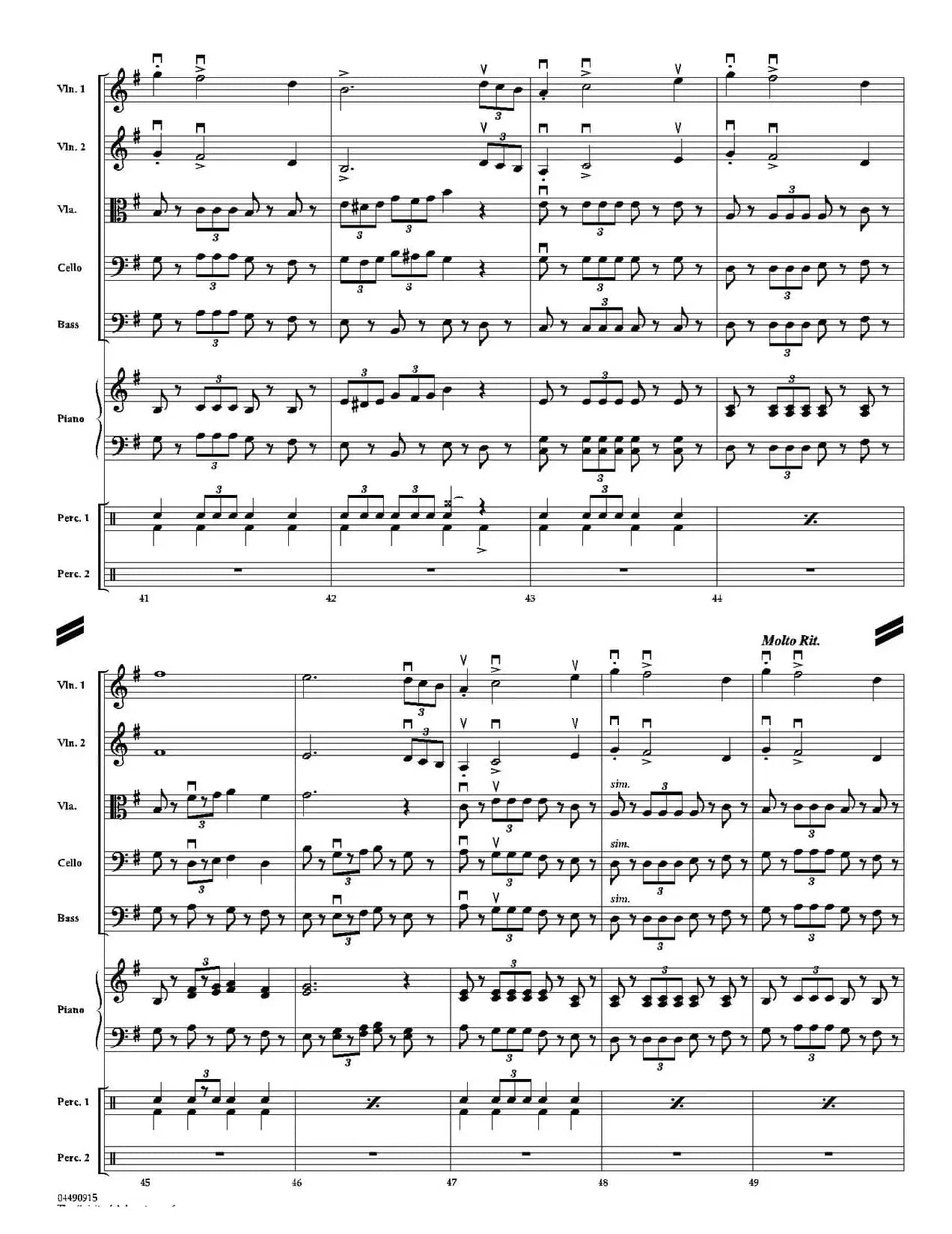 The Spirit of Adventure（交响弦乐团总谱）