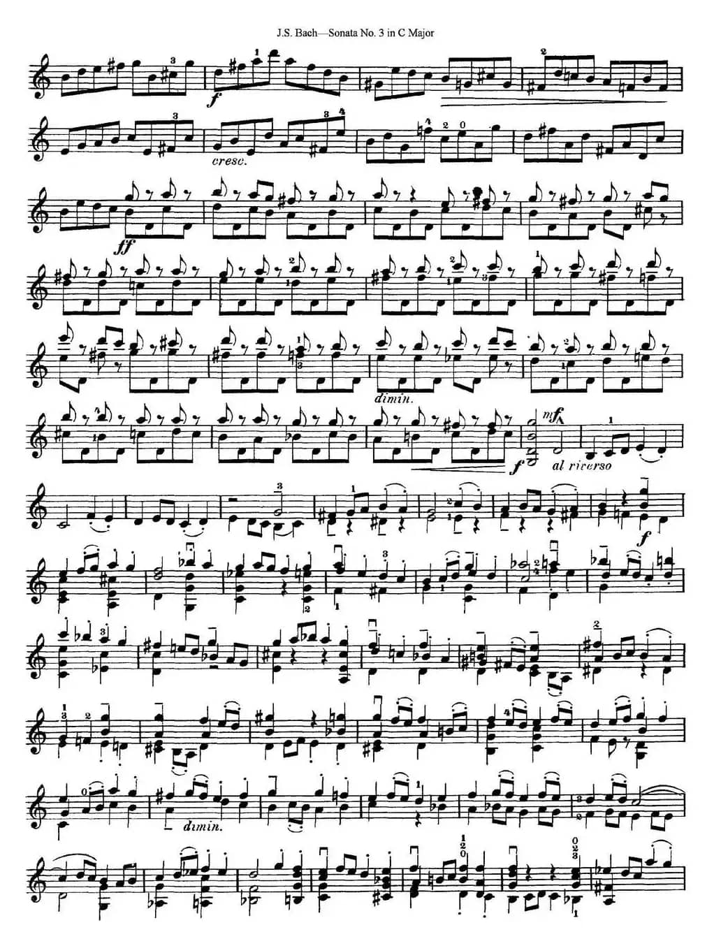 6 Violin Sonatas and Partitas 5.Sonata No.3 in C Major