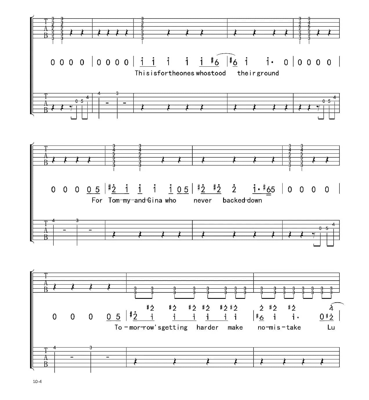 It's my life（电吉他 双吉他版）