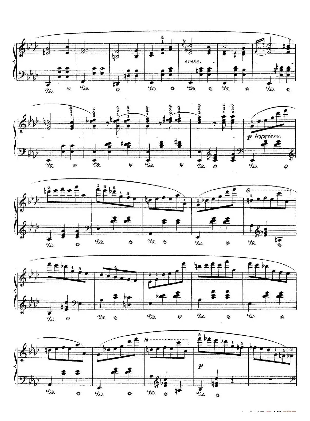 Grande Valse in A-flat Major Op.42(降A大调华丽圆舞曲)