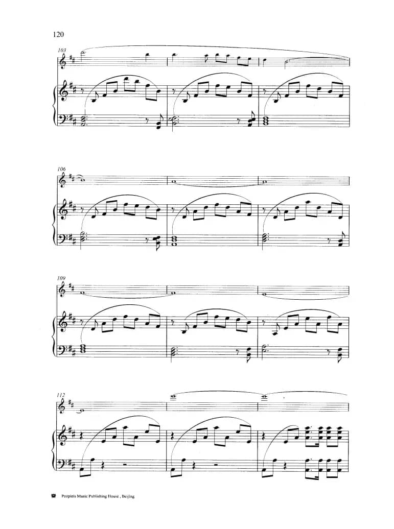 花泣（钢琴伴奏谱）