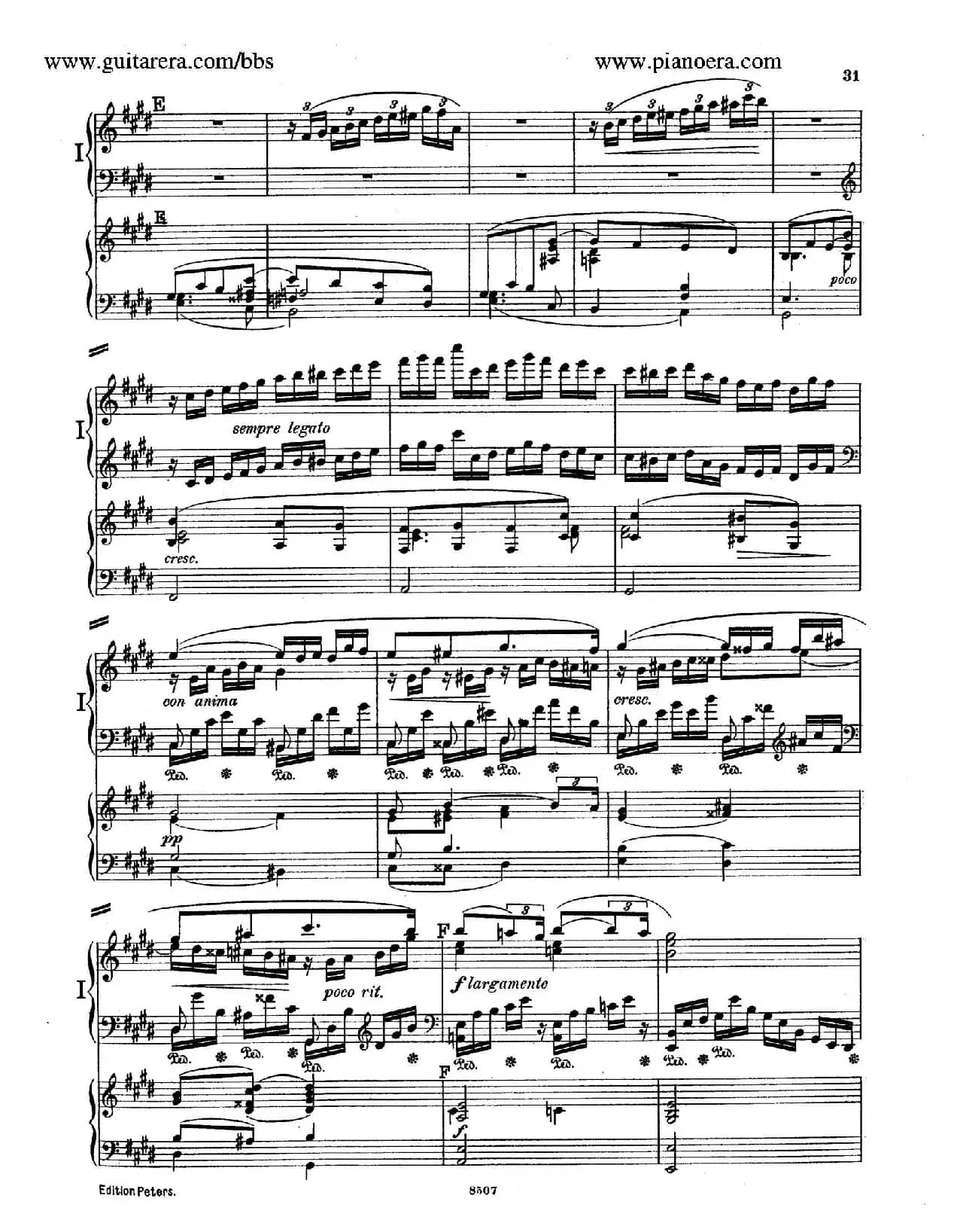 Piano Concerto in E Major Op.59(E大调钢琴协奏曲·双钢琴·第二乐章)