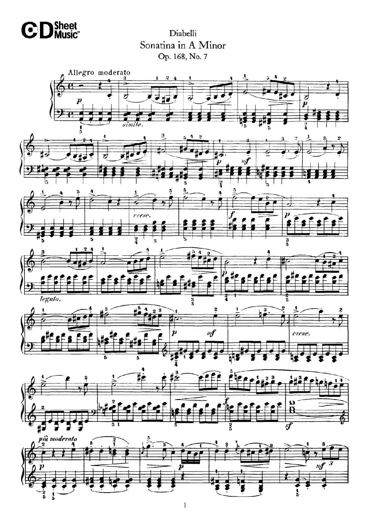 7 Piano Sonatinas Op.168（7首钢琴小奏鸣曲 No.7）