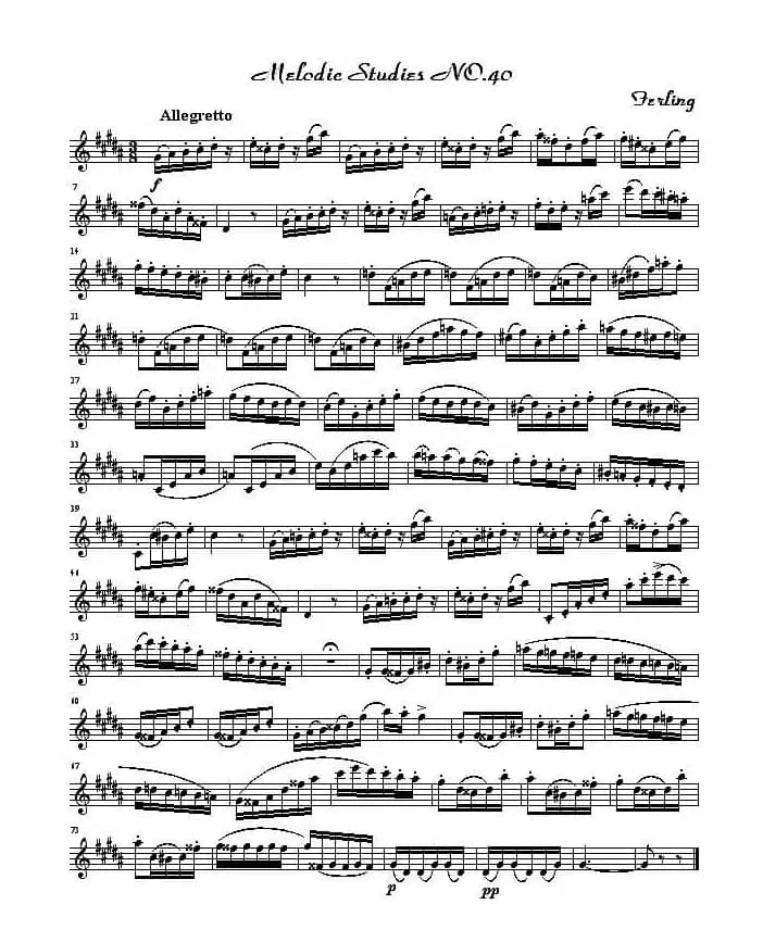 四十八首旋律练习曲之四十