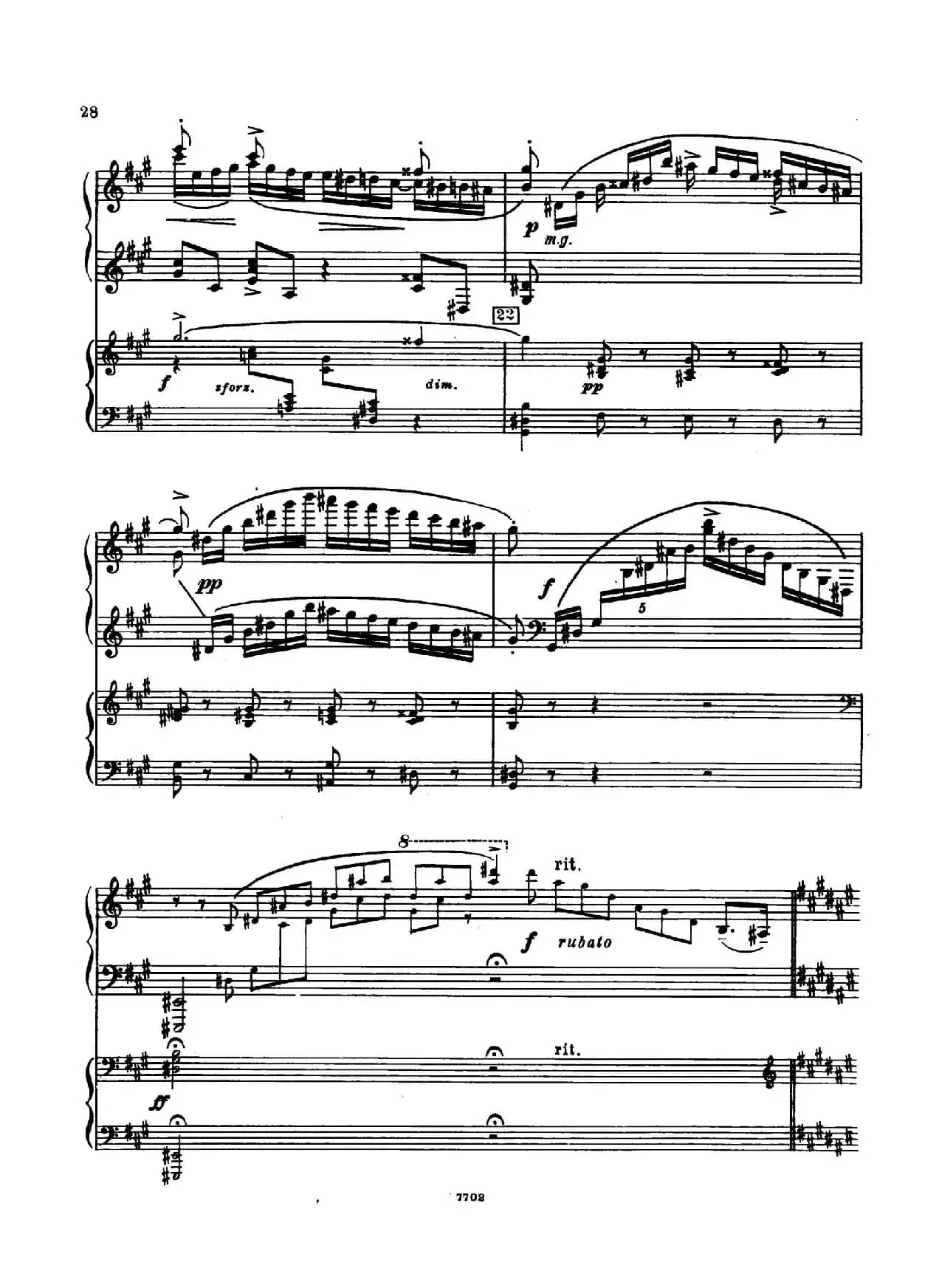 升f小调第一钢琴协奏曲 Op.1（双钢琴版）