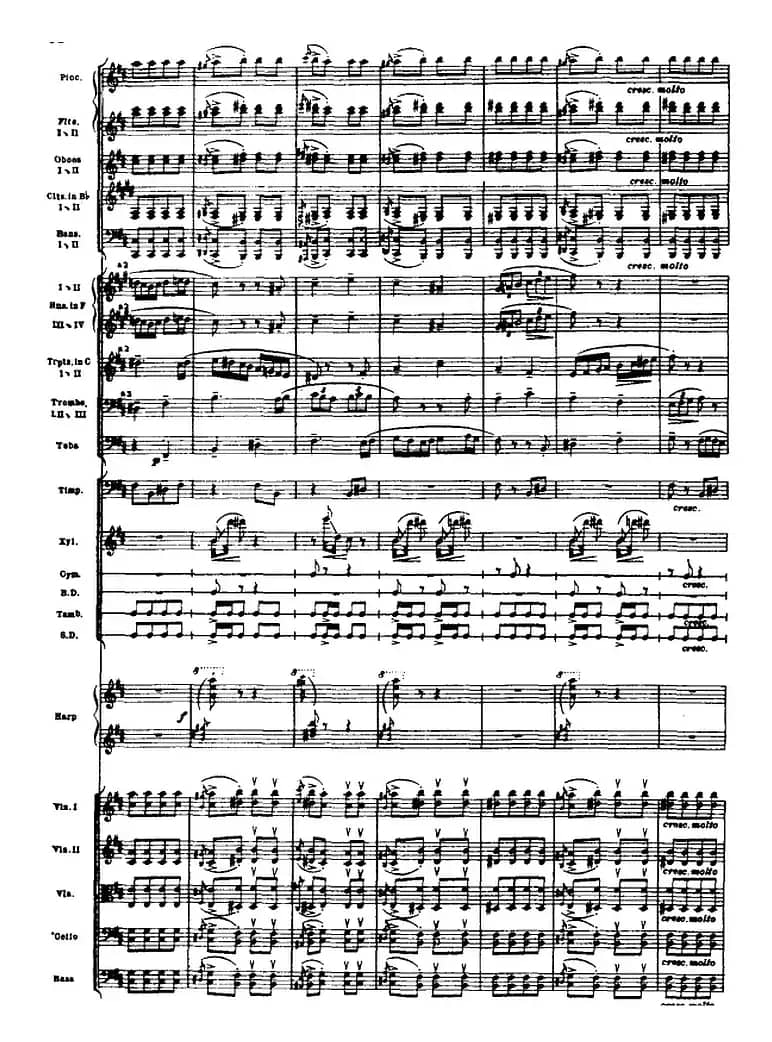 浦塞尔主题变奏与赋格曲（P31-P65）（管弦乐队总谱）