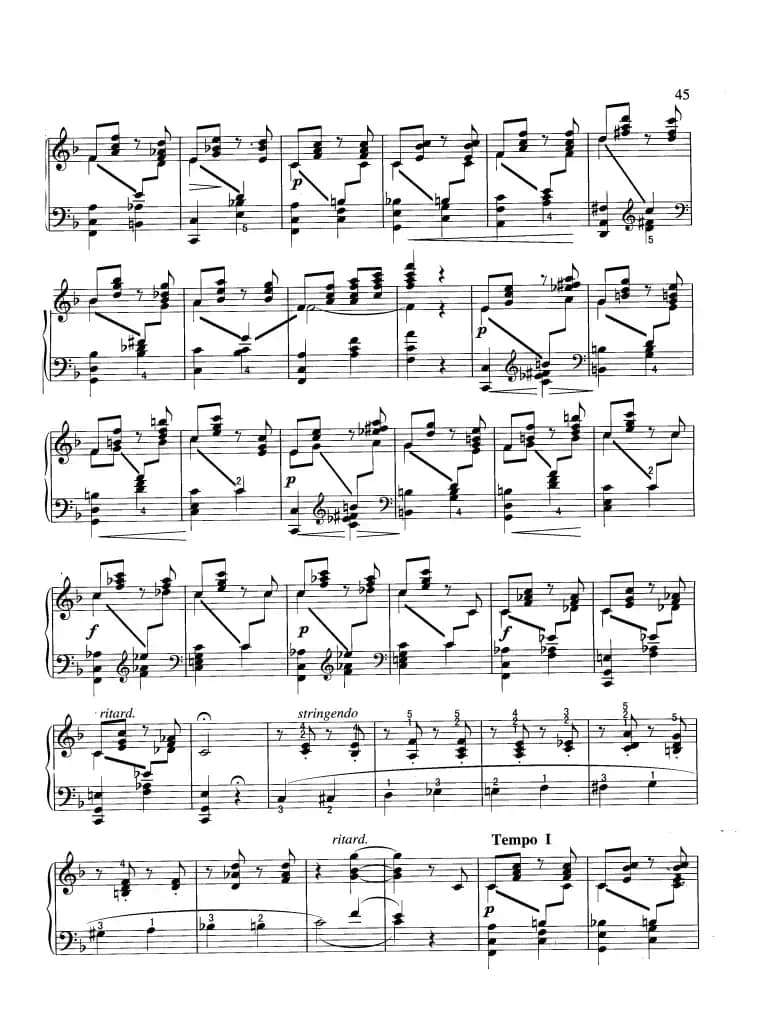 旋律（F大调 鲁宾斯坦作曲版）