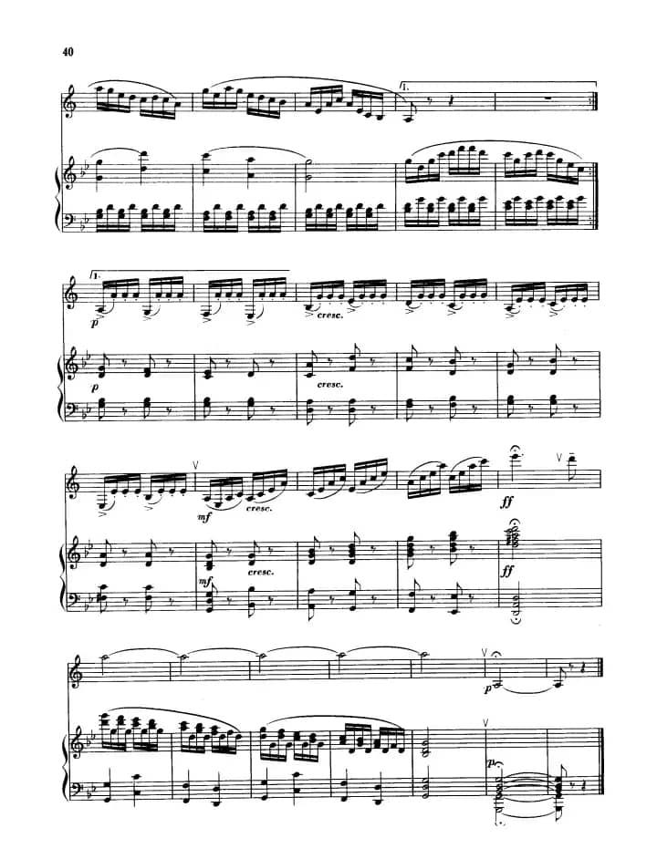 回旋曲（单簧管+钢琴伴奏）