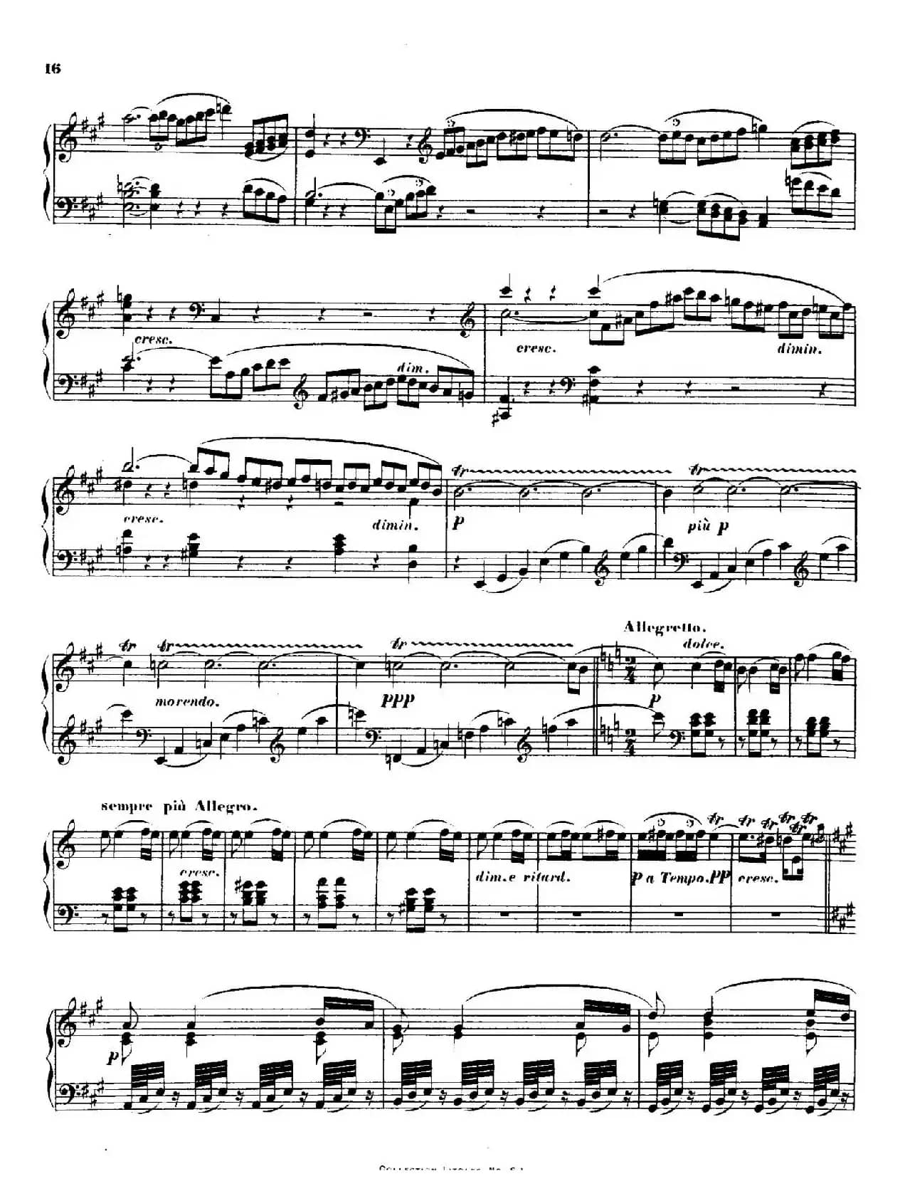 Quartet No.14(升c小调第十四弦乐四重奏钢琴版)