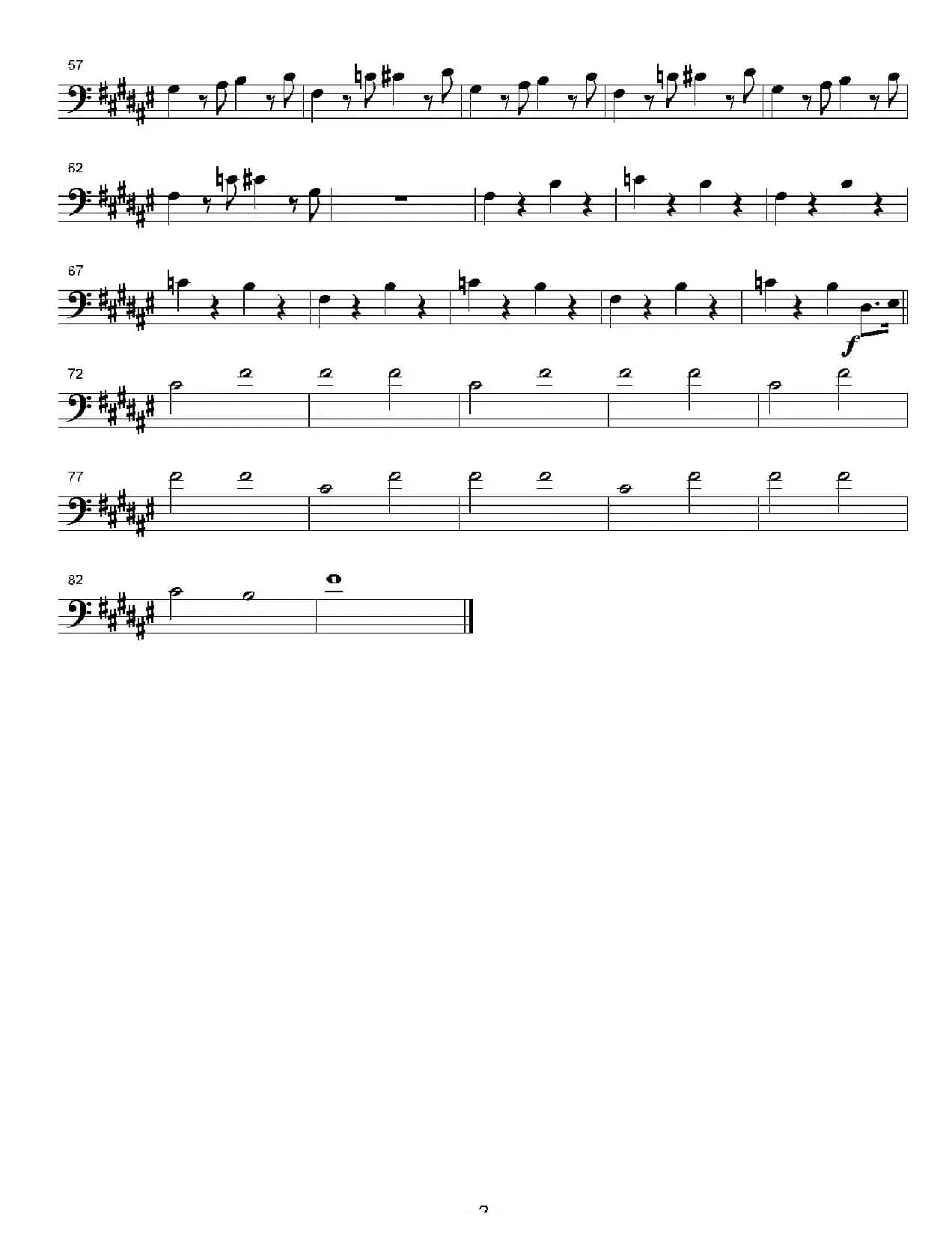 ALL STAR（4支长号分谱）