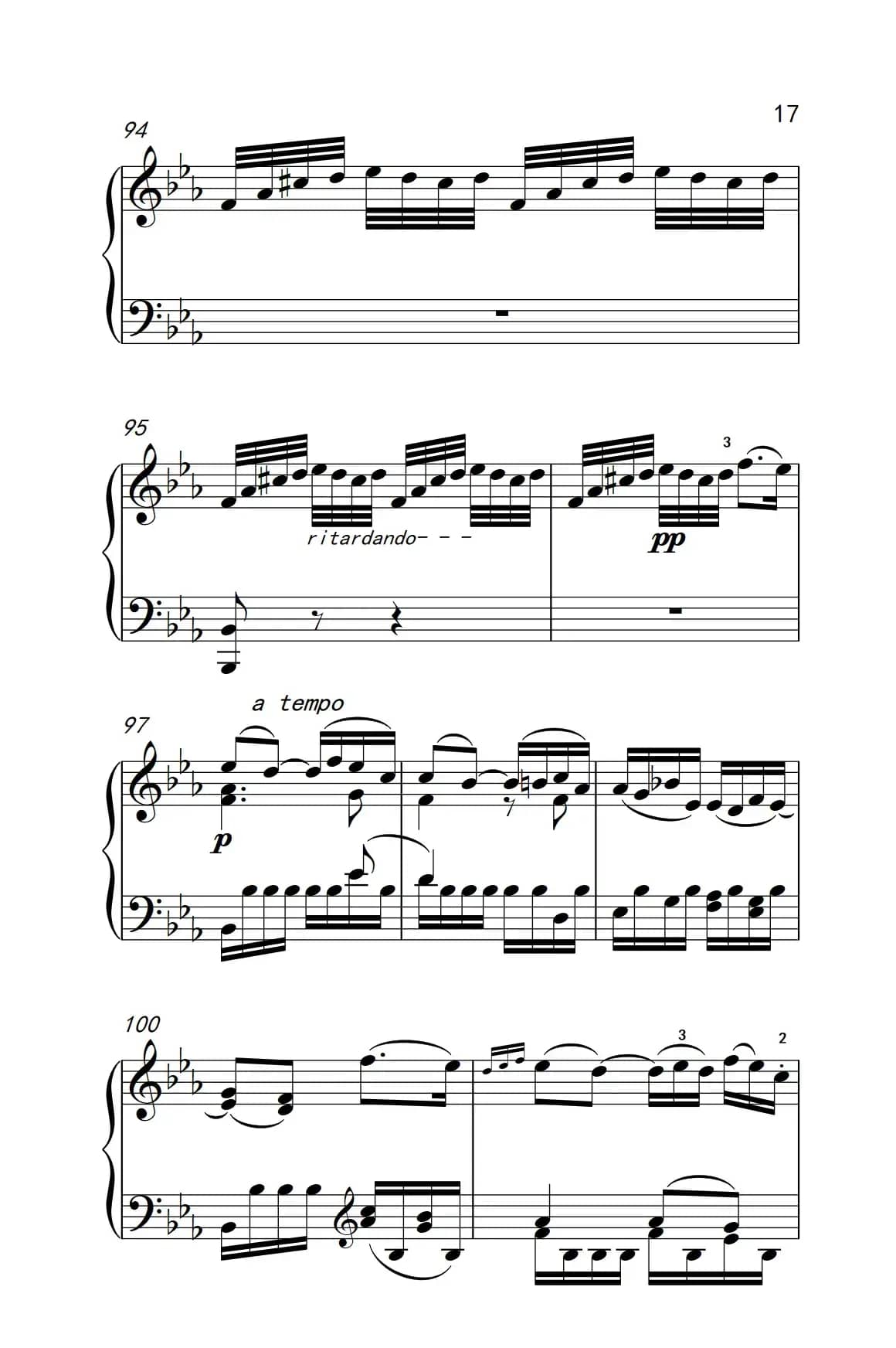 奏鸣曲 Opus 7 第四乐章（贝多芬奏鸣曲集 2）