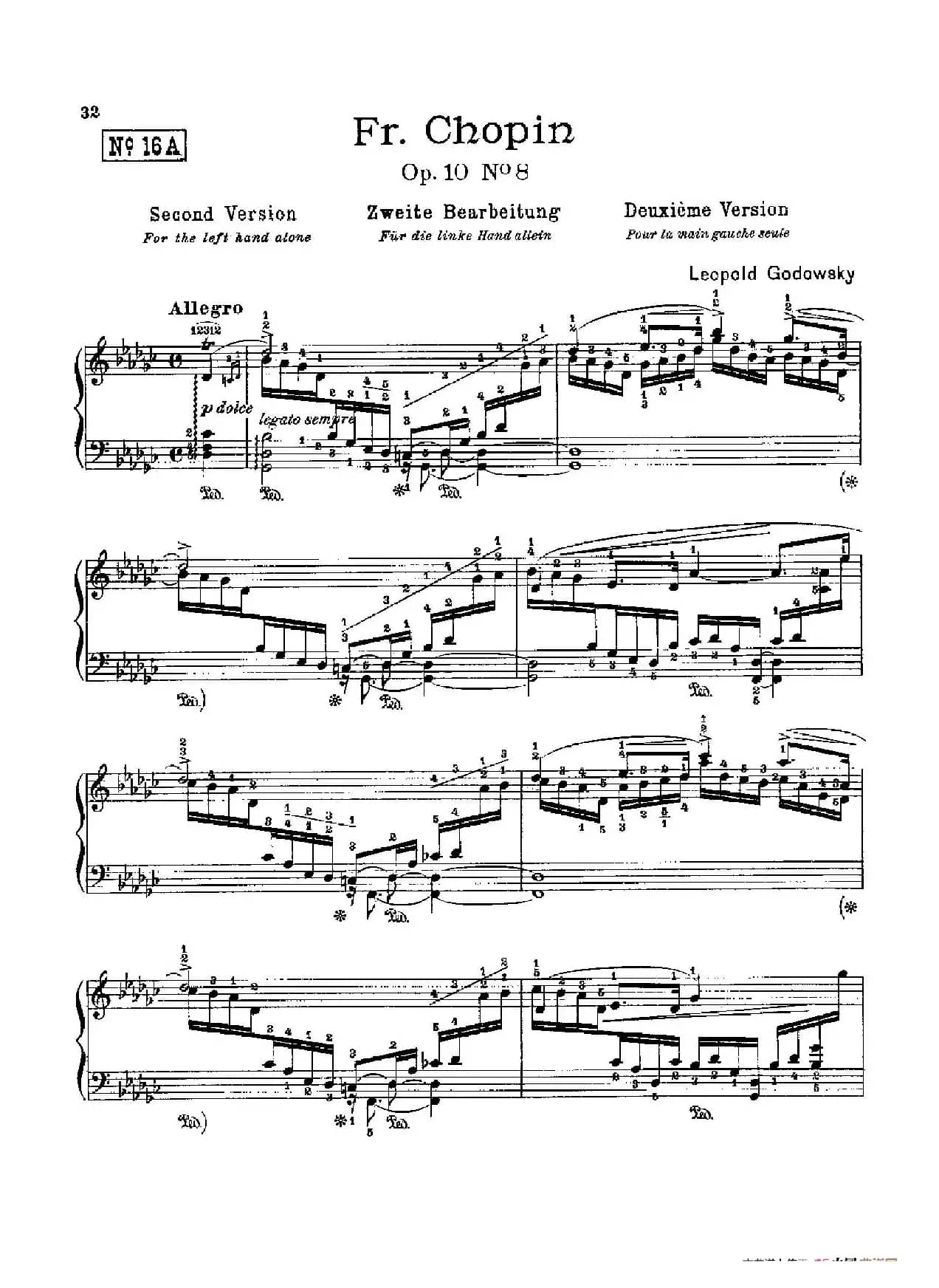 53首以肖邦练习曲为素材而作的练习曲（No.16A）