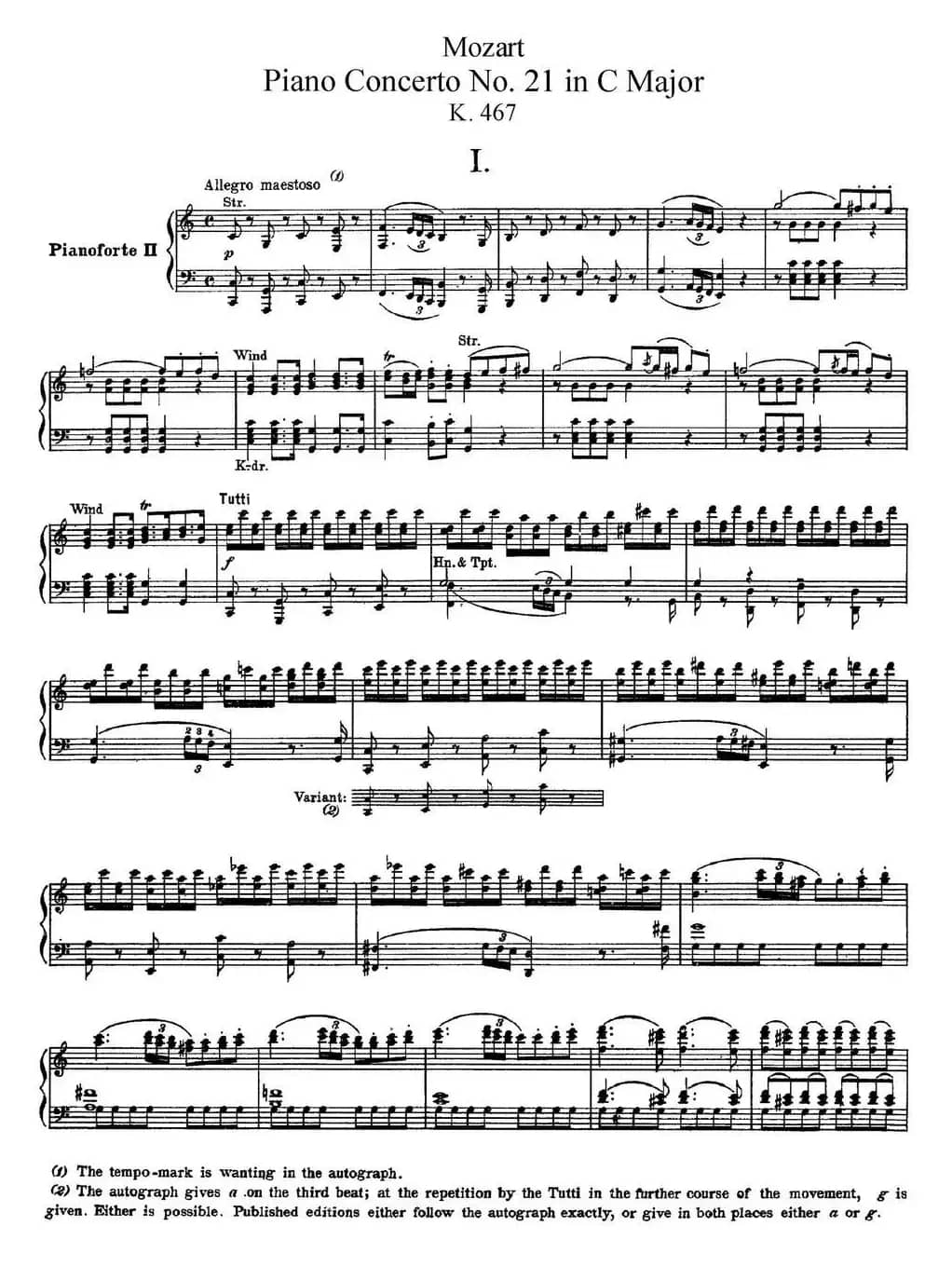 二十八部钢琴协奏曲 No.21（P1-15）