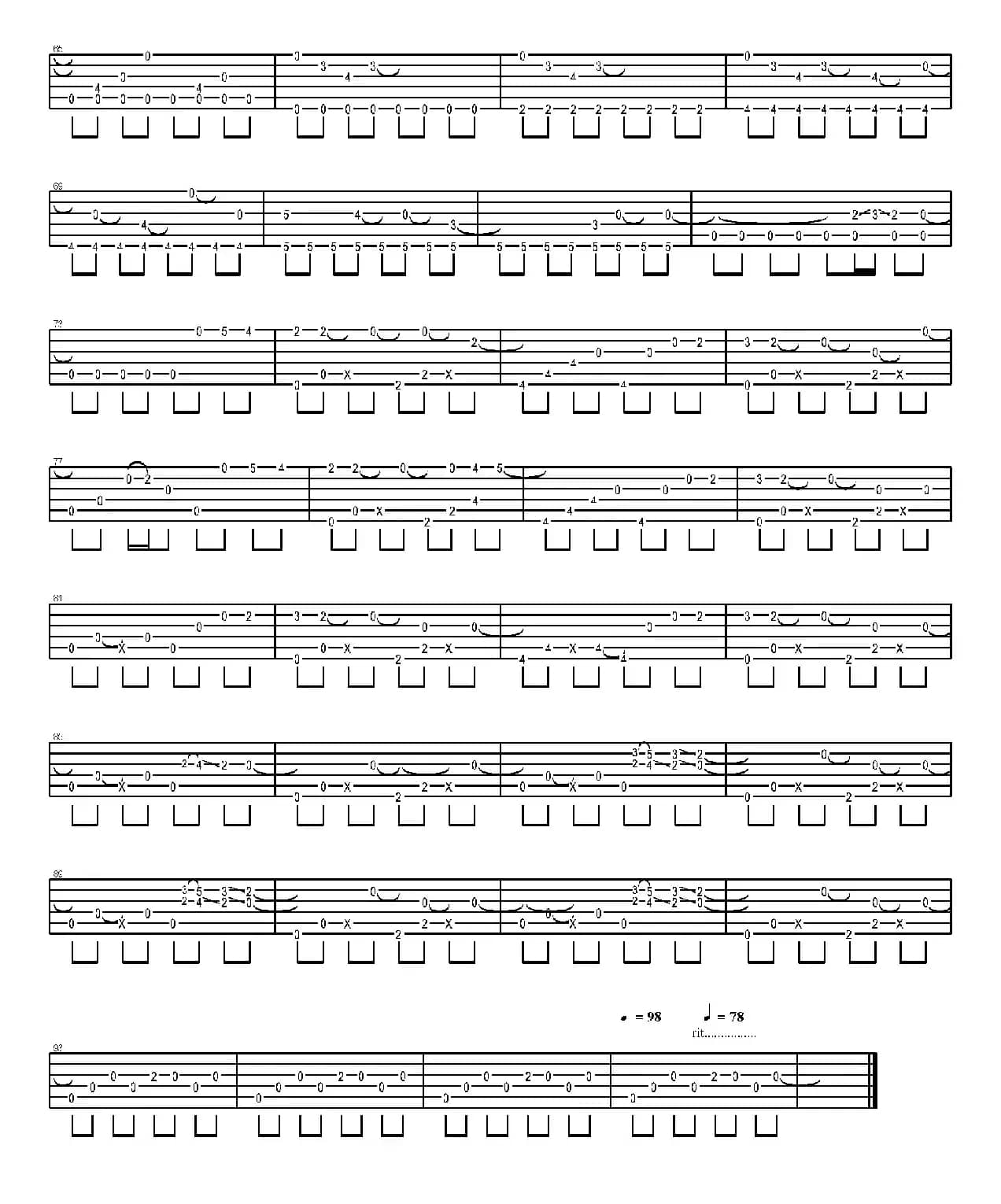 Time travel（岸部真明指弹吉他谱）