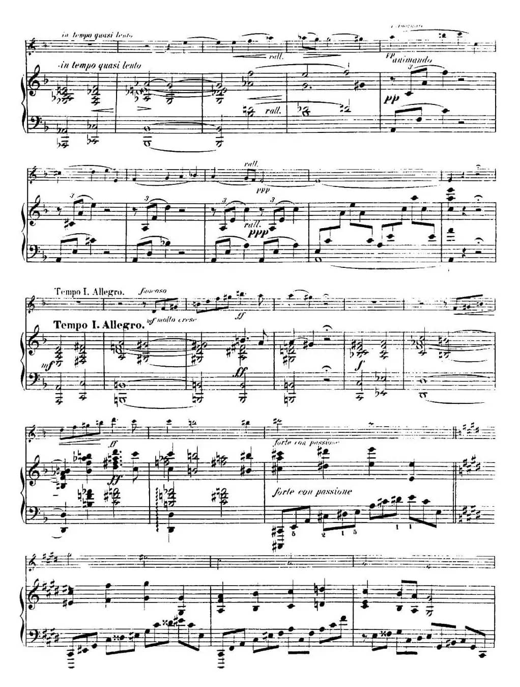 法朗克《A大调小提琴奏鸣曲》（II）（小提琴+钢琴伴奏）