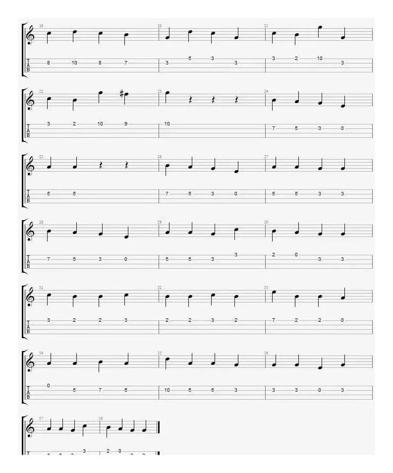 最长的电影（尤克里里指弹谱）