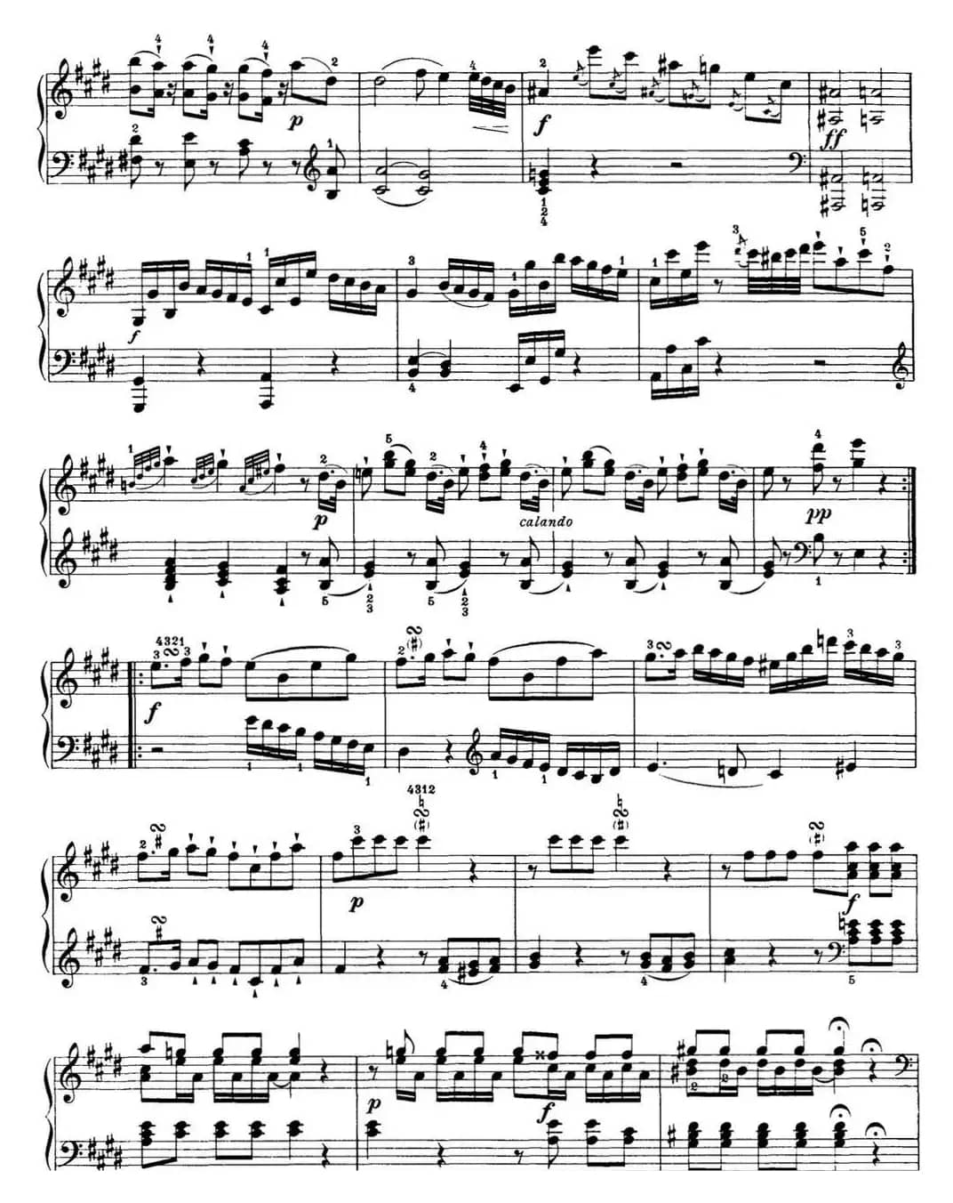 海顿 钢琴奏鸣曲 Hob XVI 36 in C-sharp minor