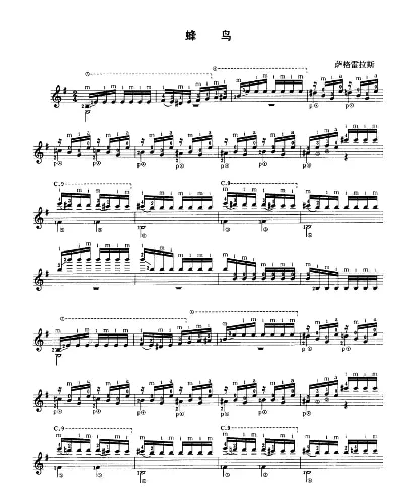 蜂鸟（古典吉他）