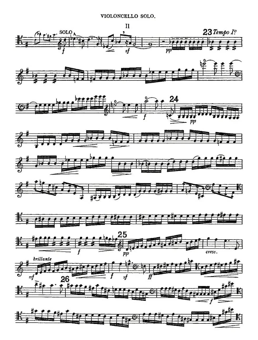 Edward Elgar Concerto e Minor Op85 For Cello（Cel）