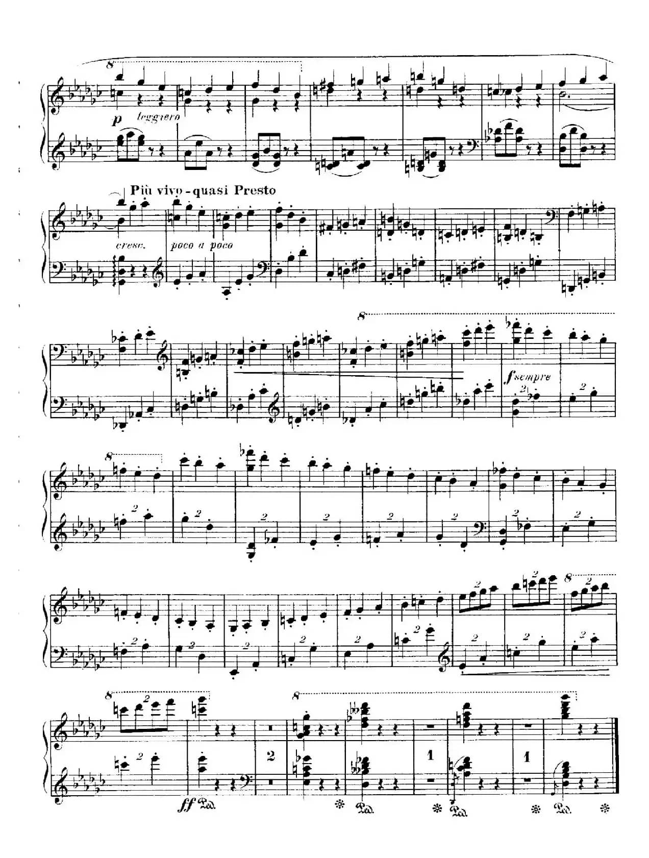 4 Valses Caprice（4首随想圆舞曲）（Op.59 No. 3 in G-flat ​）