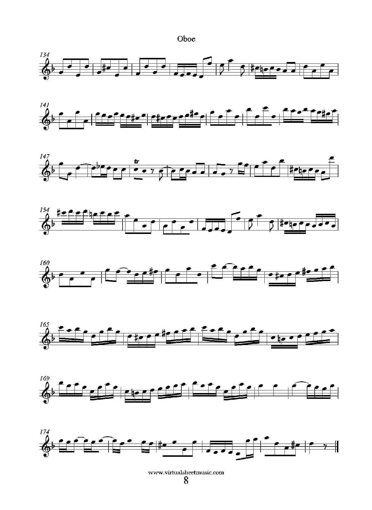 Concerto in D minor（双簧管分谱）