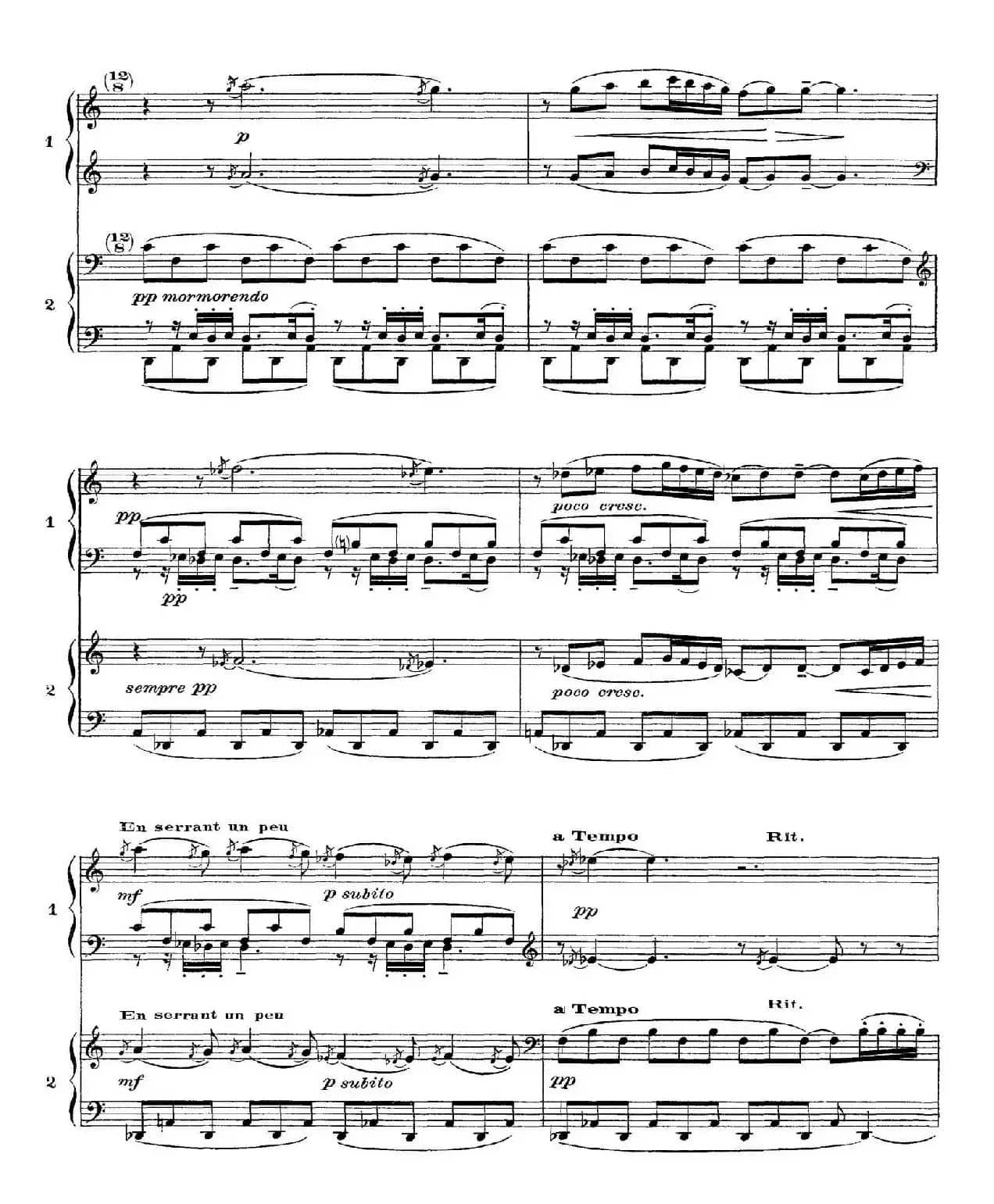 Six Epigraphes Antiques（6首古代墓志铭·四手联弹·Ⅲ）