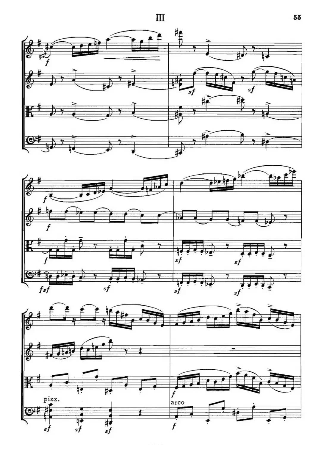 QUARTET Op.83（第三部分）（弦乐四重奏）