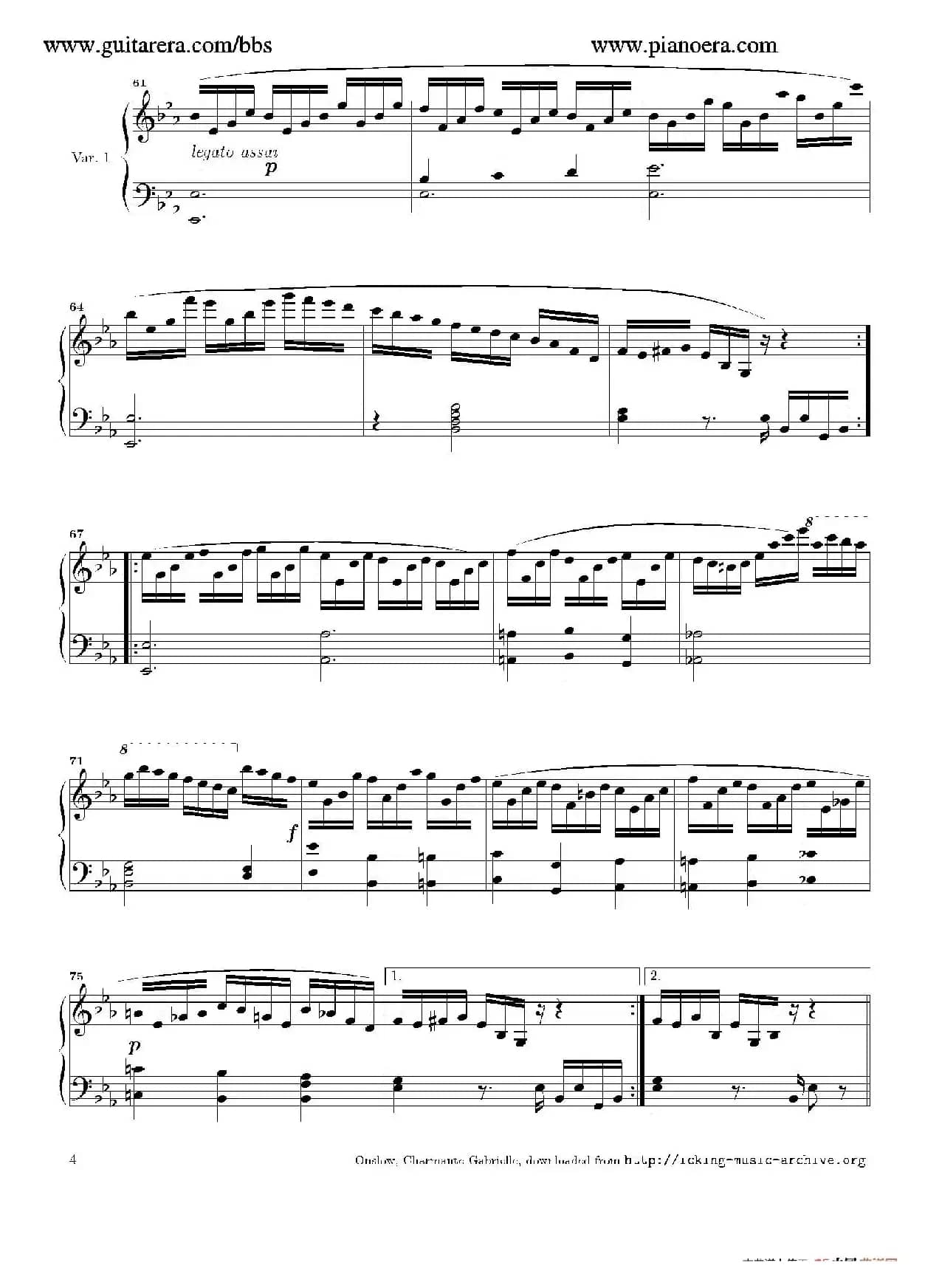 Variations in E-flat Major Op.12（降E大调变奏曲）