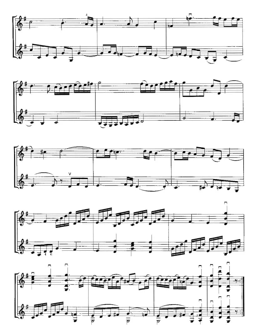 霍曼《小提琴基础教程》选曲：回忆（二重奏）