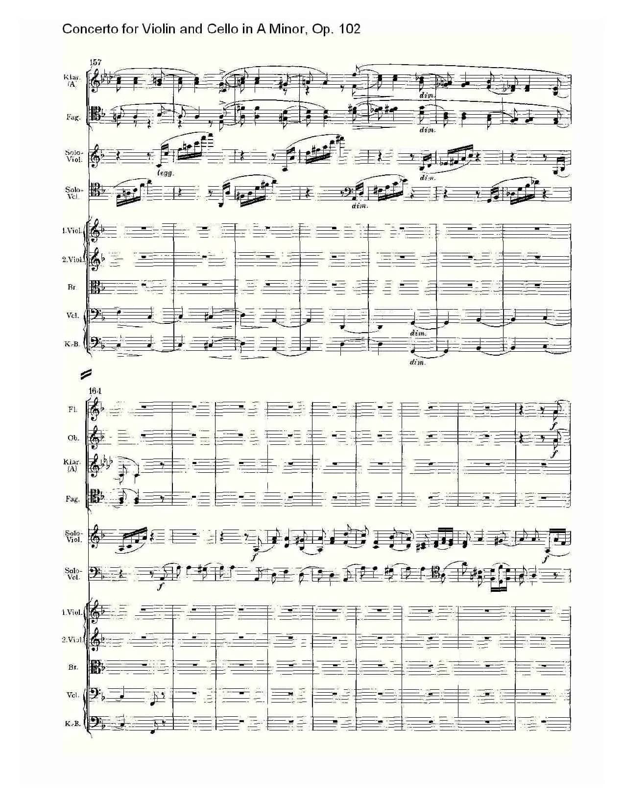 A小调小提琴与大提琴协奏曲, Op.102第三乐章