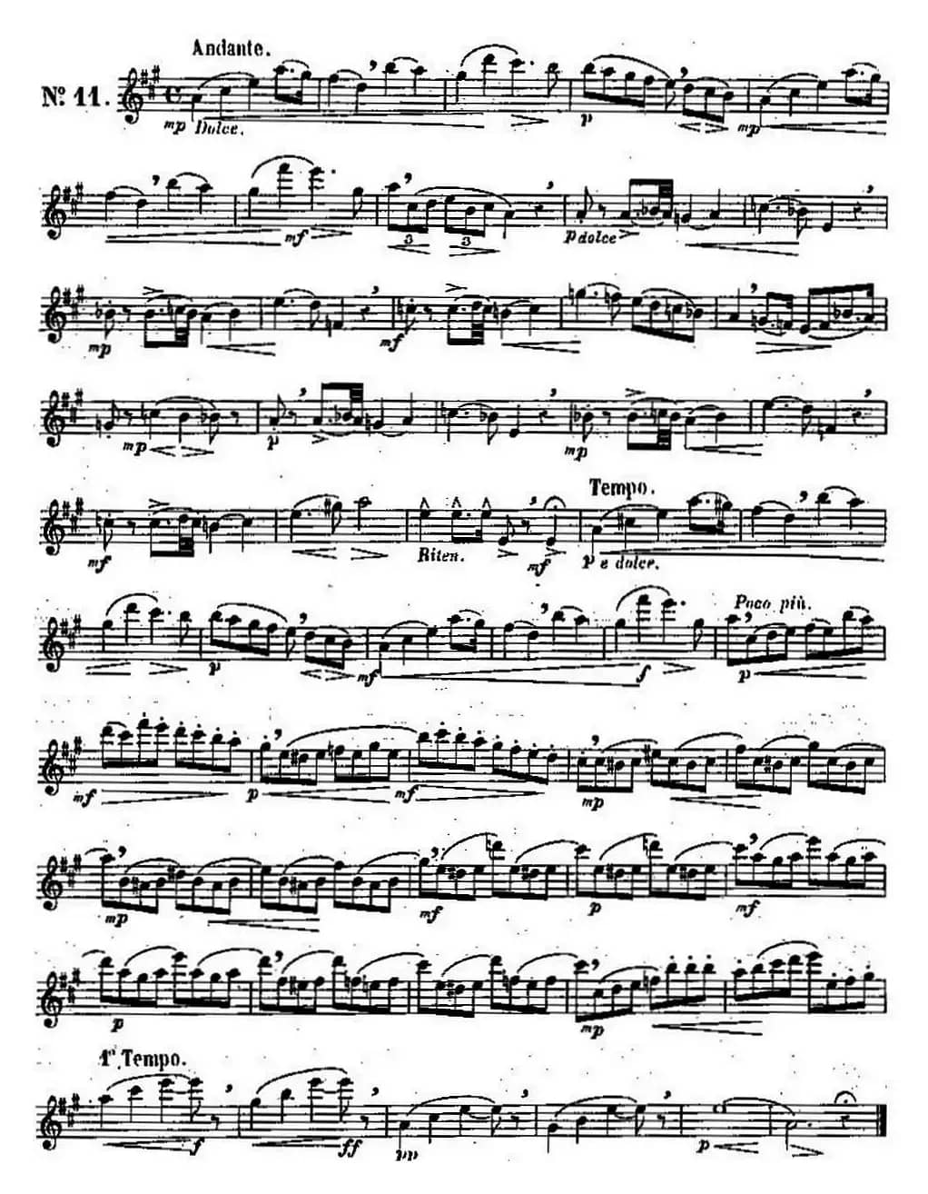 二十首练习曲作品131号（NO.11）