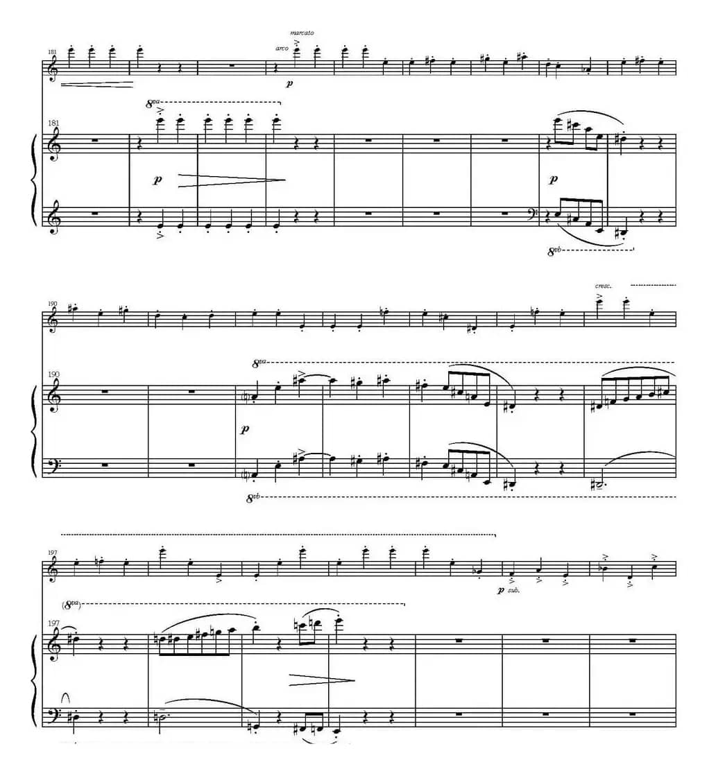 Sonata Poema aenigmaticum（小提琴+钢琴伴奏、2nd movement）